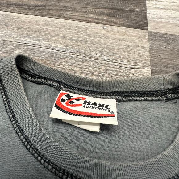Y2K Chase Authentics JJ 48 Team Lowes Racing Gray Black Mens L Mallgoth T-Shirt - Picture 5 of 9